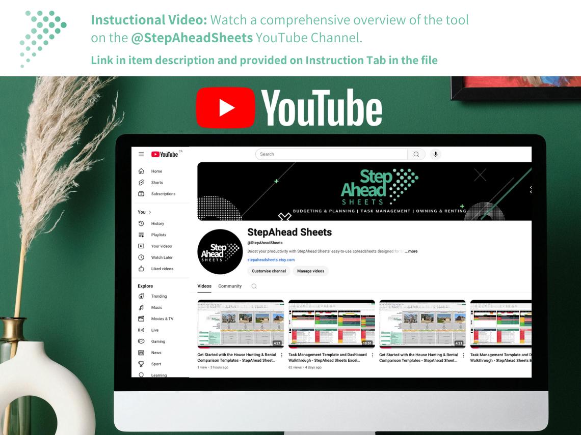 Renter's Evaluation Template | Compare Rental Properties | Apartment Hunting Tool | Excel Spreadsheet with Automated Scoring | Printable